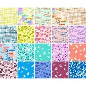 FISHERMAN'S BEND Robert Kaufman Fabrics 2 Charm Packs BONUS Pattern Included